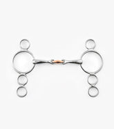 Premier Equine Three Ring Dutch Gag with Copper Lozenge